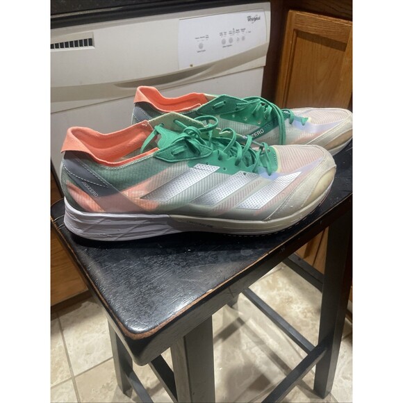 adidas Adizero Adios Pro 3 Low White Tint Coral - HQ3688 - Size 13 - Picture 2 of 5